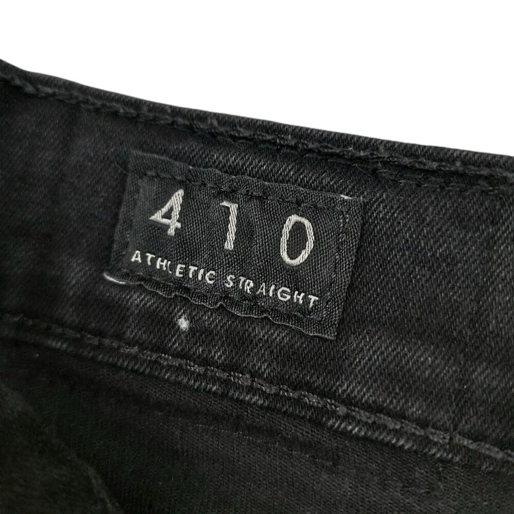 Lucky Brand 410 Athletic Straight Jeans Mens 36x33 Black Fit Stretch Denim - Picture 5 of 12